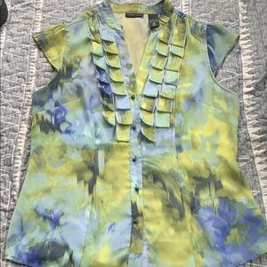New York and Company size 10 Multicolor Sleeveless Blouse